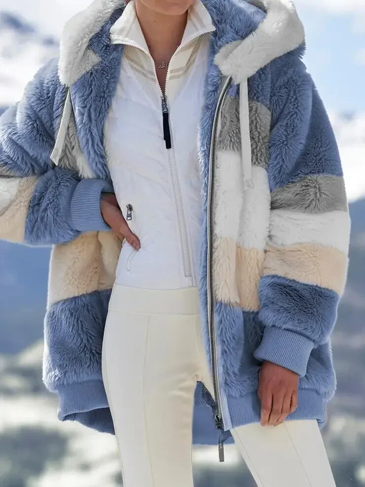 Alice - Winter Jacket with Hood and Zipper