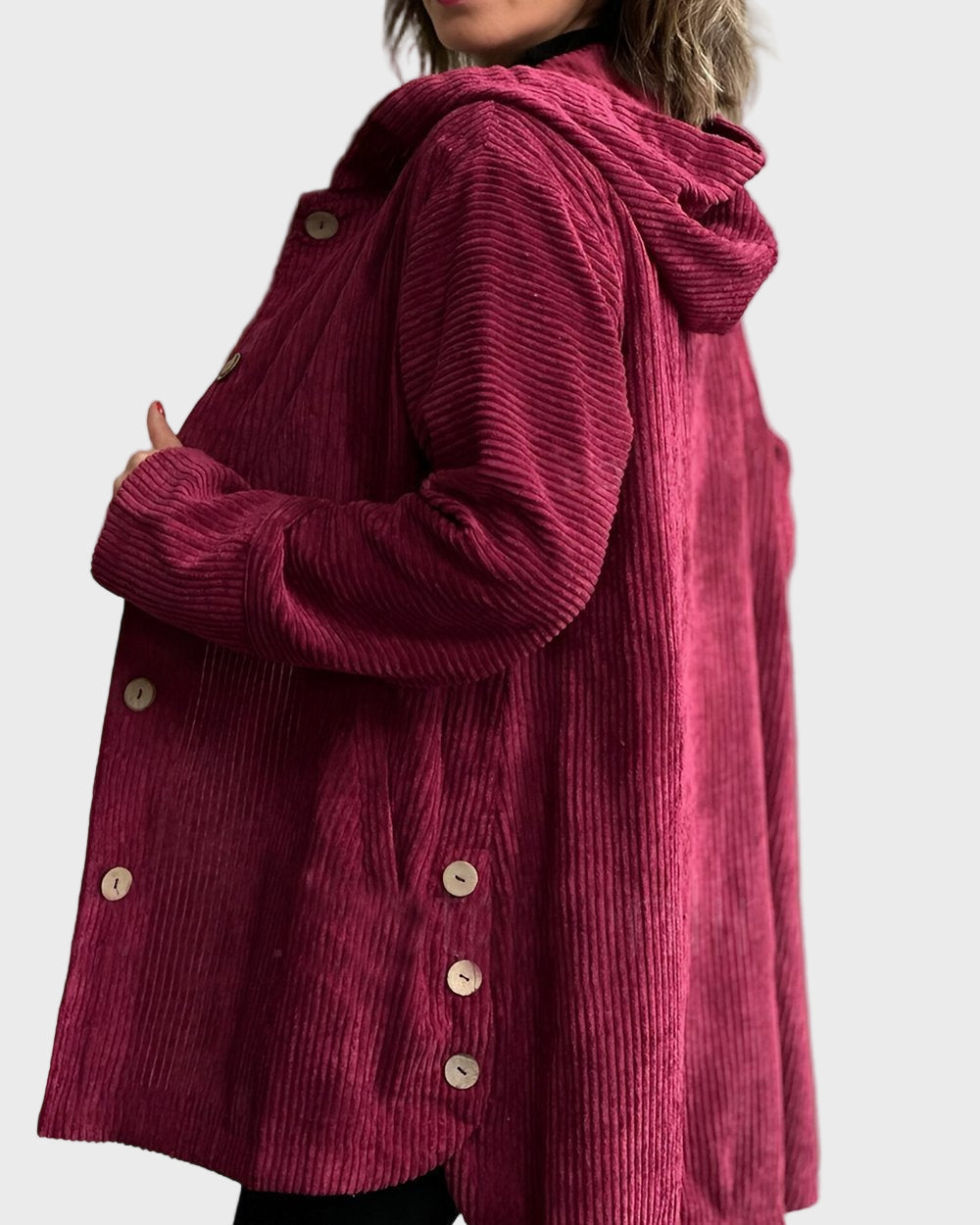 Alice - Corduroy Hooded Jacket
