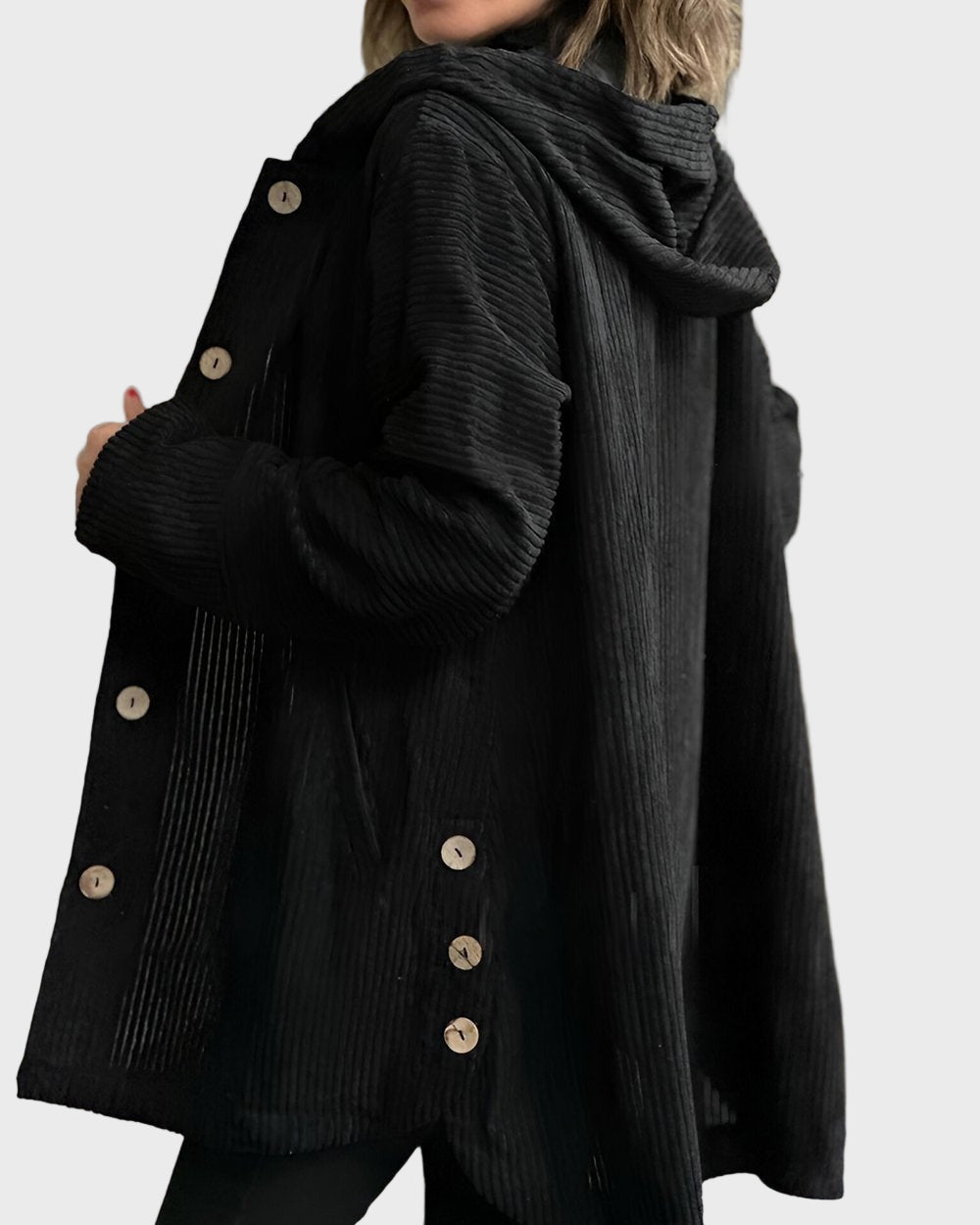 Alice - Corduroy Hooded Jacket