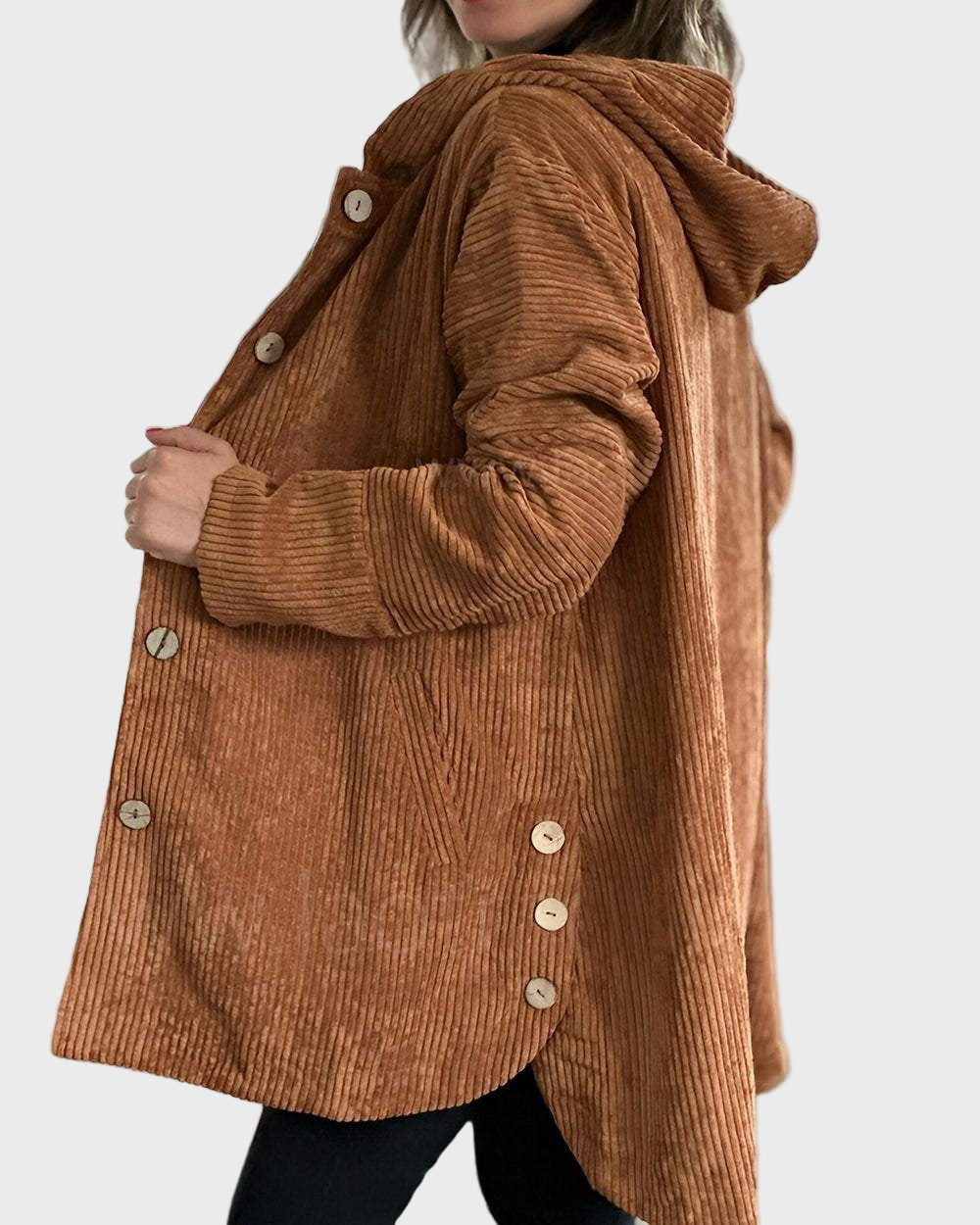 Alice - Corduroy Hooded Jacket