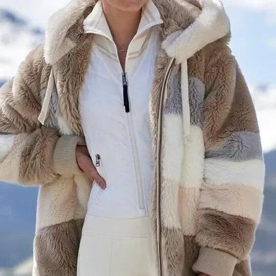 Alice - Winter Jacket with Hood and Zipper
