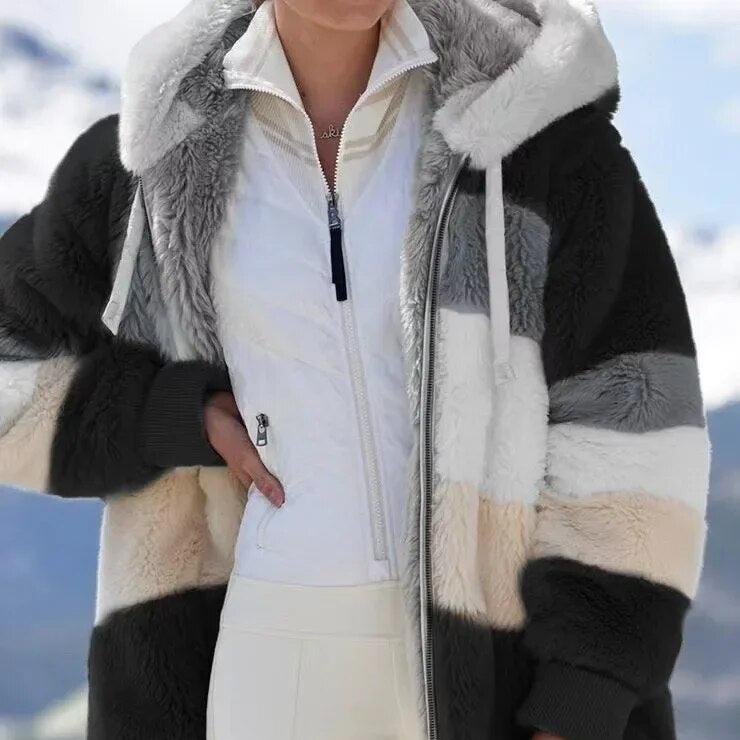 Alice - Winter Jacket with Hood and Zipper
