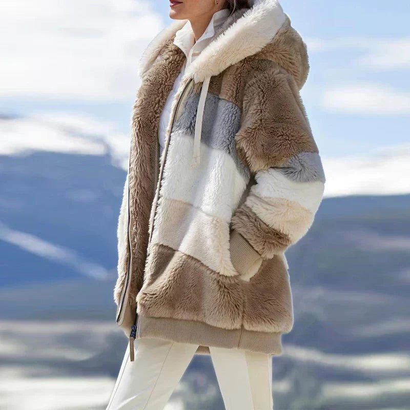 Alice - Winter Jacket with Hood and Zipper