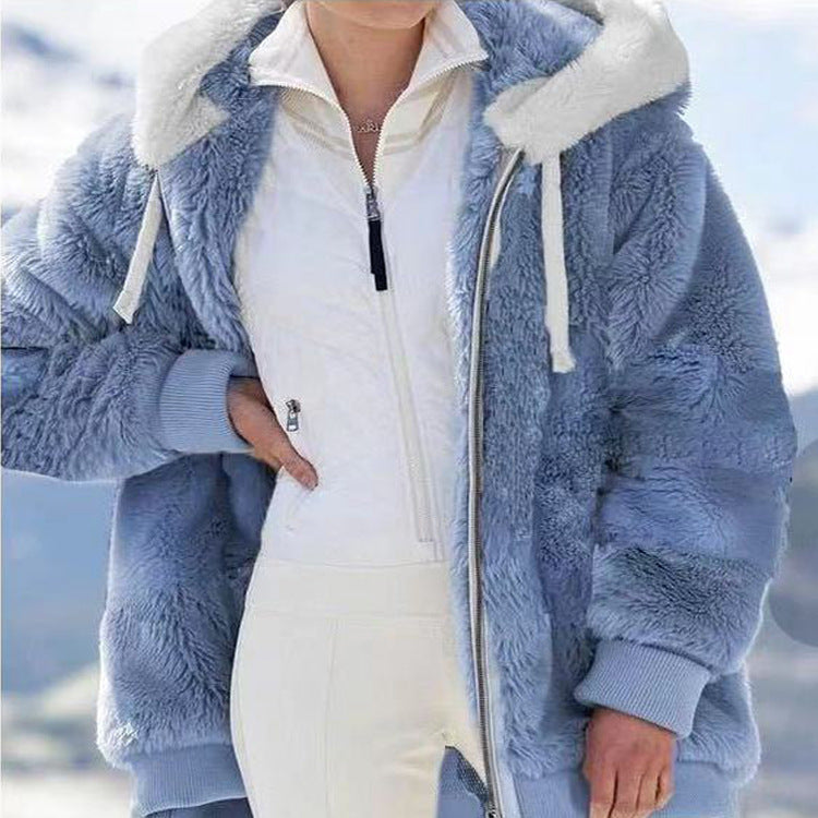 Alice - Winter Jacket with Hood and Zipper