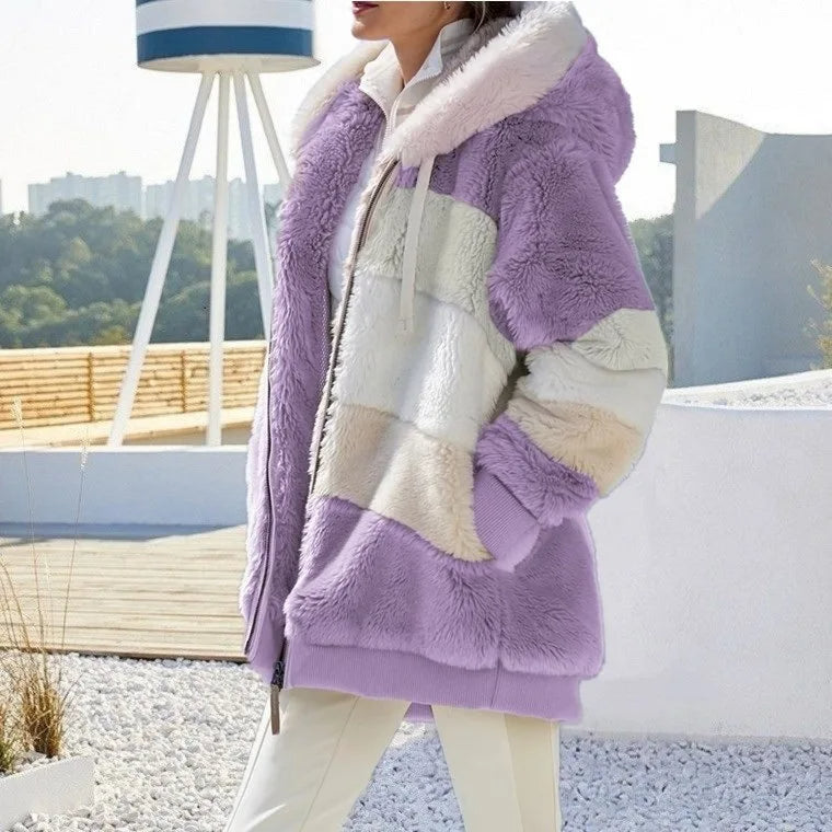 Alice - Winter Jacket with Hood and Zipper