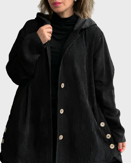 Alice - Corduroy Hooded Jacket