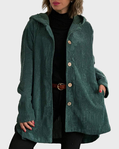 Alice - Corduroy Hooded Jacket