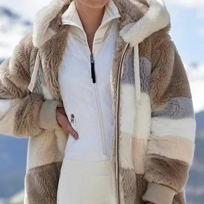 Alice - Winter Jacket with Hood and Zipper