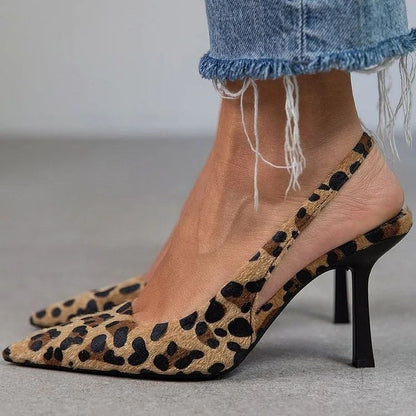 Evita - Elegant Nude Slingback Heels
