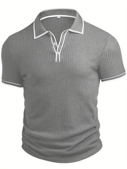Liam - Mediterranean Ribbed Polo
