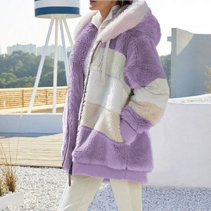 Alice - Winter Jacket with Hood and Zipper